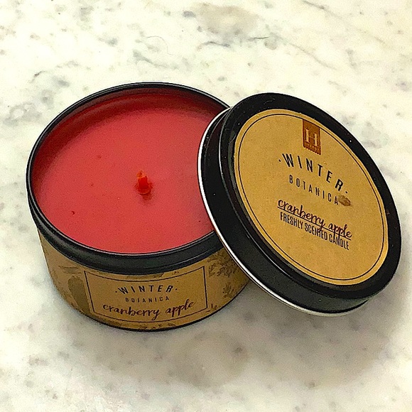 HAVEN STREET CANDLE Accents Haven Street Candle Cranberry Apple Red